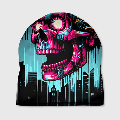Шапка Cyber skull - ai art fantasy / 3D-принт – фото 1