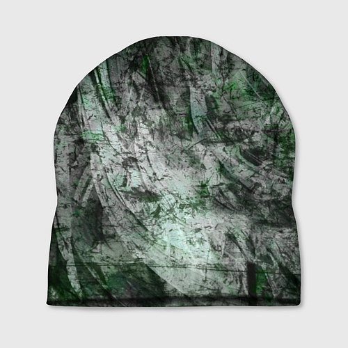 Шапка Абстракция - grey emerald rock / 3D-принт – фото 1