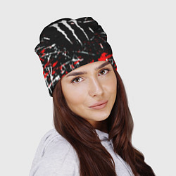 Шапка Monster energy штрихи, цвет: 3D-принт — фото 2