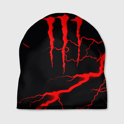 Шапка Monster energy storm red / 3D-принт – фото 1