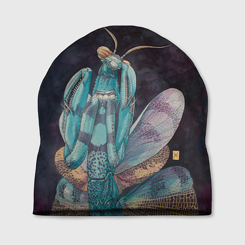Шапка Богомол акварельный / 3D-принт – фото 1