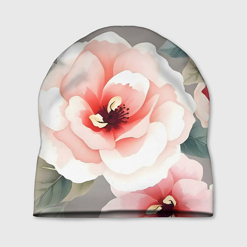 Шапка Нежные цветы / 3D-принт – фото 1