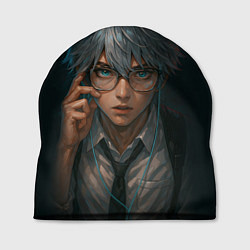Шапка Стильный мужчина в очках, цвет: 3D-принт