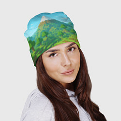 Шапка Пейзаж Minecraft с горой со снежной шапкой, цвет: 3D-принт — фото 2