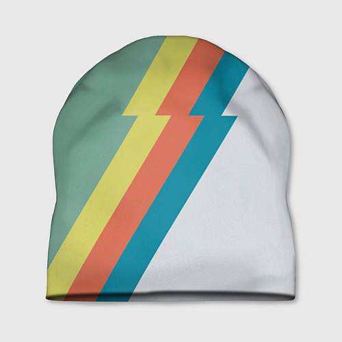 Шапка Рок молния Боуи весенняя палитра / 3D-принт – фото 1