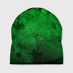 Шапка Абстракция - green acid stains