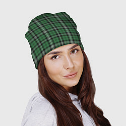 Шапка Checkered green, цвет: 3D-принт — фото 2