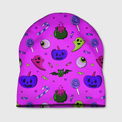 Шапка Halloween pink