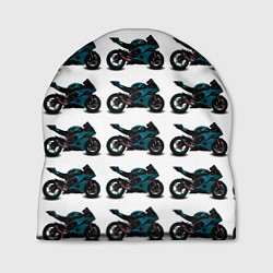 Шапка Motorbike blue, цвет: 3D-принт