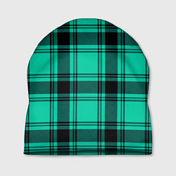 Шапка Checkered turquoise