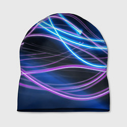 Шапка Неоновая абстракция на темном