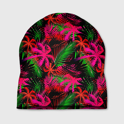 Шапка Palm red pink / 3D-принт – фото 1