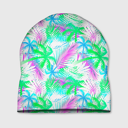 Шапка Palm green light blue / 3D-принт – фото 1
