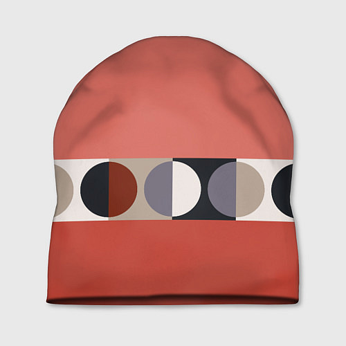 Шапка Луна Малевича розовый томат / 3D-принт – фото 1