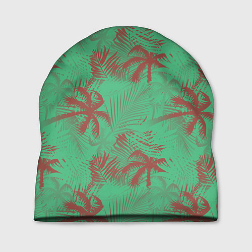 Шапка Palm brown turquoise / 3D-принт – фото 1