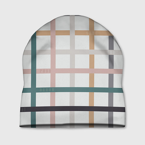 Шапка Плетенка пастельная / 3D-принт – фото 1