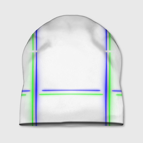Шапка Neon white green light blue / 3D-принт – фото 1