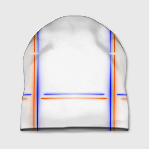 Шапка Neon white orange light blue / 3D-принт – фото 1