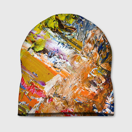 Шапка Живая Абстракция: Поток Цветов и Форм в Постоянном / 3D-принт – фото 1