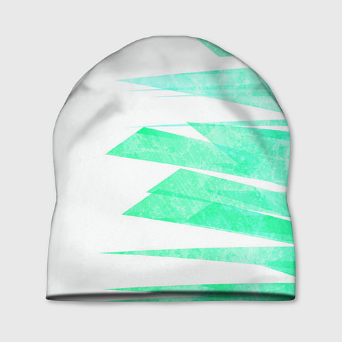 Шапка Color white light blue strip / 3D-принт – фото 1