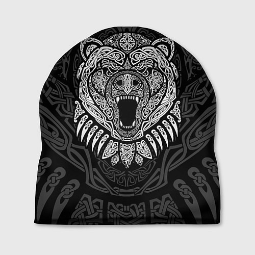 Шапка Медведь в кельтских узорах / 3D-принт – фото 1