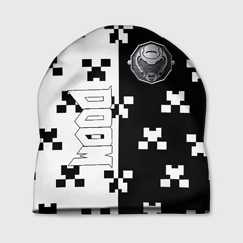 Шапка Doom x minecraft pattern / 3D-принт – фото 1