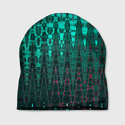 Шапка Нефритовый зелёный абстракция, цвет: 3D-принт