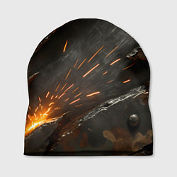 Шапка Искры метала под камуфляжем, цвет: 3D-принт