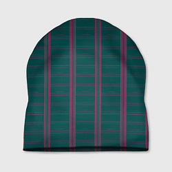 Шапка Color dark cage pink stripes