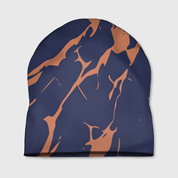 Шапка Разломы на синем