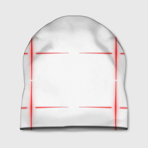 Шапка Color white red stripes / 3D-принт – фото 1