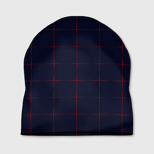Шапка Color dark blue red crosses / 3D-принт – фото 1