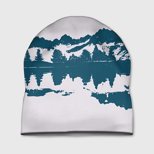 Шапка Лес и озеро / 3D-принт – фото 1