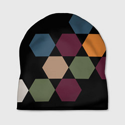 Шапка Honeycombs autumn colors, цвет: 3D-принт
