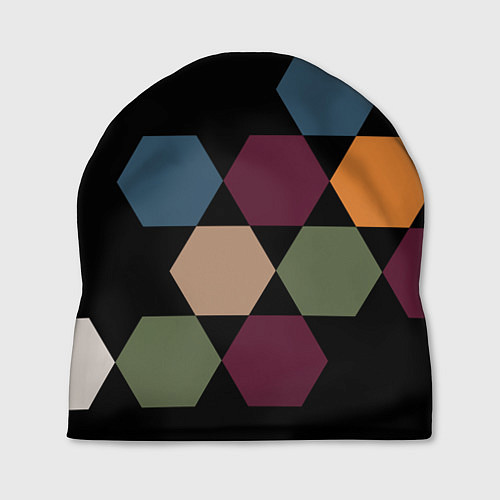 Шапка Honeycombs autumn colors / 3D-принт – фото 1