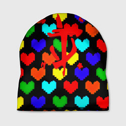 Шапка Doom love pixel pattern