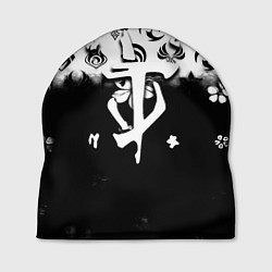 Шапка Doom черно белые аниме
