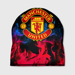 Шапка Манчестер Юнайтед неоновый огонь