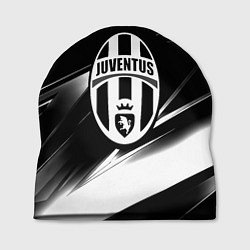 Шапка Juventus geometry stripes black, цвет: 3D-принт