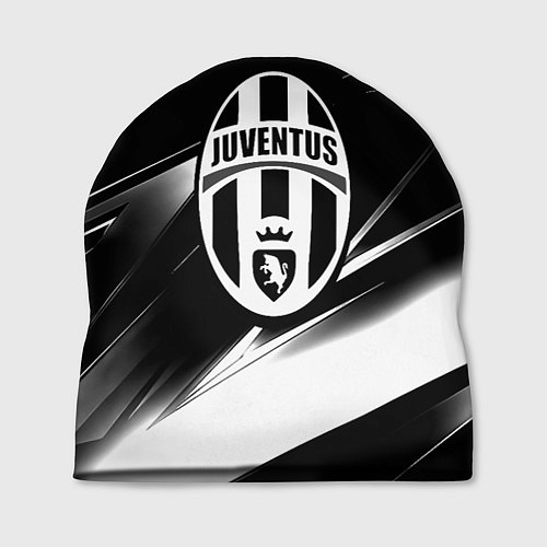 Шапка Juventus geometry stripes black / 3D-принт – фото 1