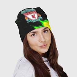 Шапка Ливерпуль кислотные краски, цвет: 3D-принт — фото 2