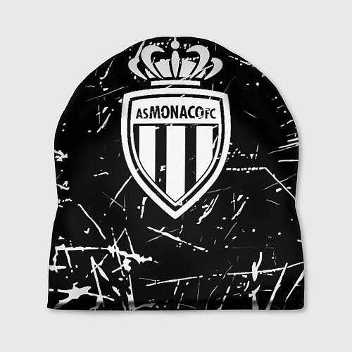 Шапка Монако белые штрихи красок / 3D-принт – фото 1