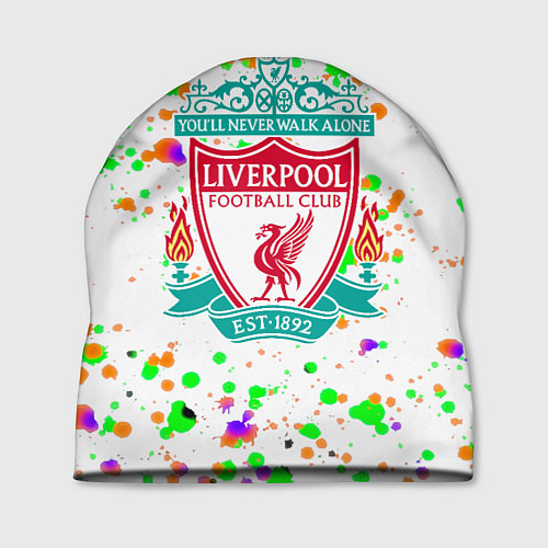 Шапка Liverpool брызги красок текстура / 3D-принт – фото 1