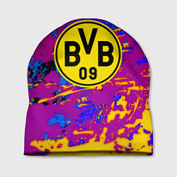 Шапка Borussia абстрактные краски, цвет: 3D-принт