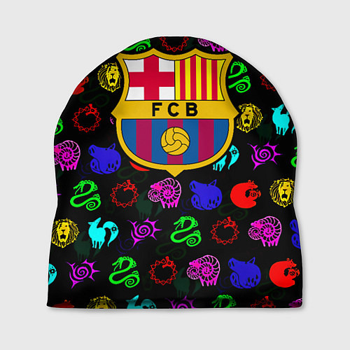 Шапка Barcelona neon games logo / 3D-принт – фото 1