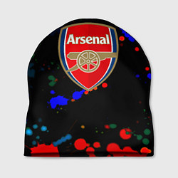 Шапка Arsenal неоновые брызги красок