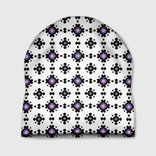 Шапка Абстрактный геометрический орнамент / 3D-принт – фото 1