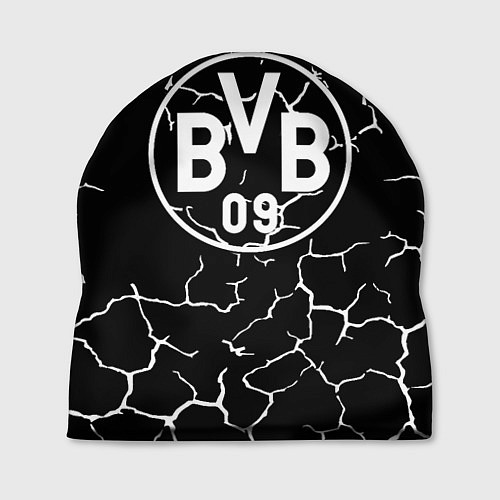 Шапка Borussia черно белые / 3D-принт – фото 1