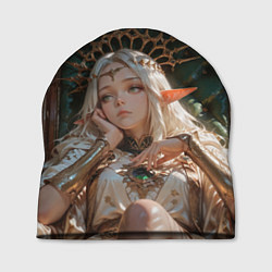 Шапка Беловолосая королева эльфов на троне, цвет: 3D-принт