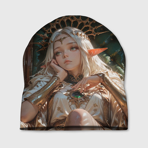 Шапка Беловолосая королева эльфов на троне / 3D-принт – фото 1